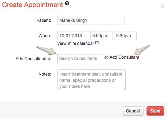 Lybrate Add Consultants to Appointment
