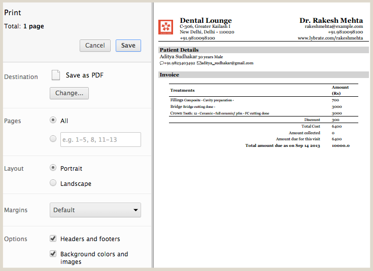 Customize Invoice