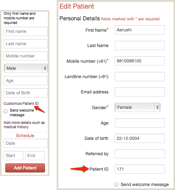 Customize Patient ID