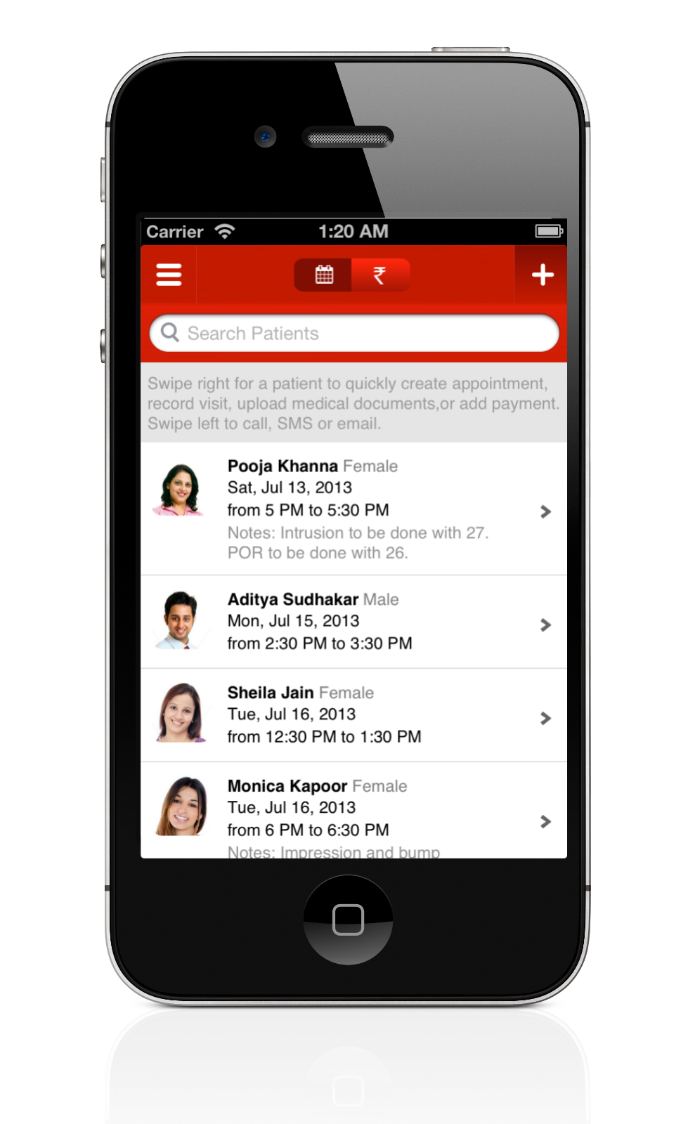 Lybrate Android App Upcoming Appointments