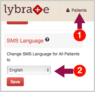 Change SMS Language Preference